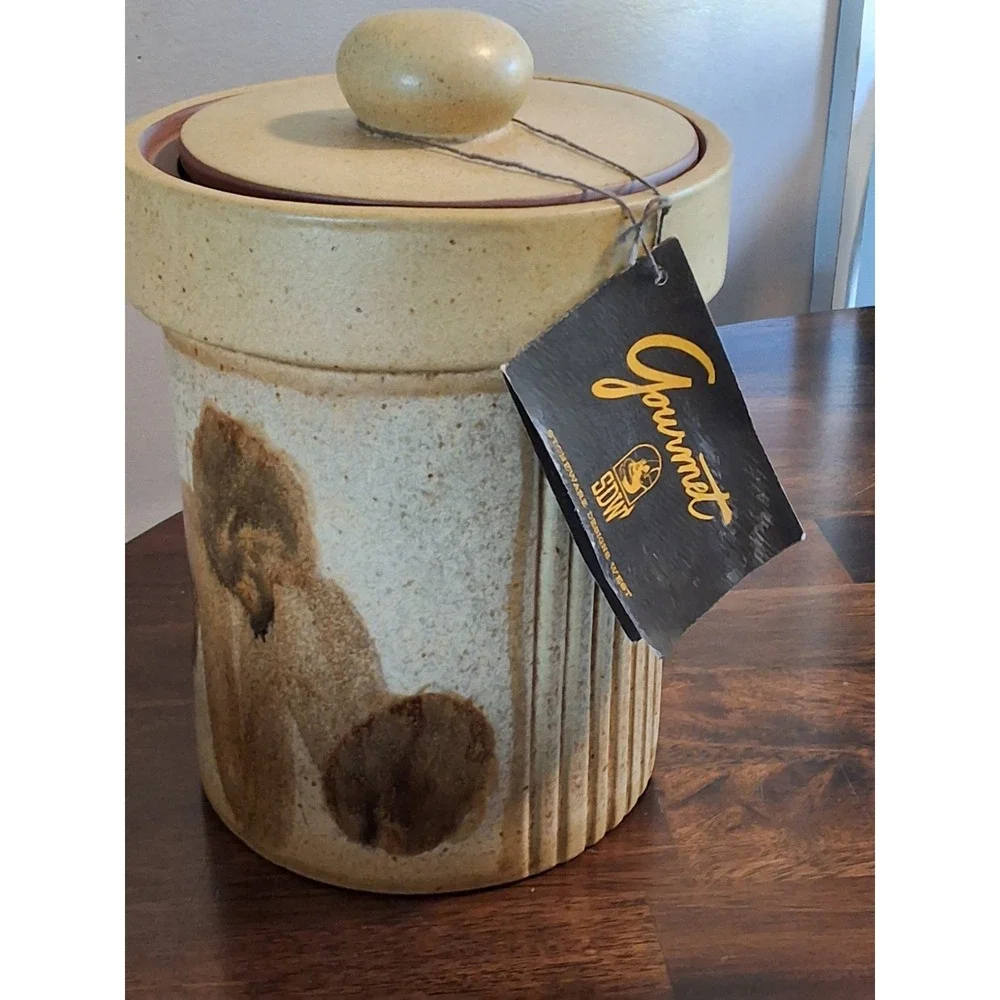 Vintage 1970's Studio Pottery Canisters Designed By Stoneware Designs West.